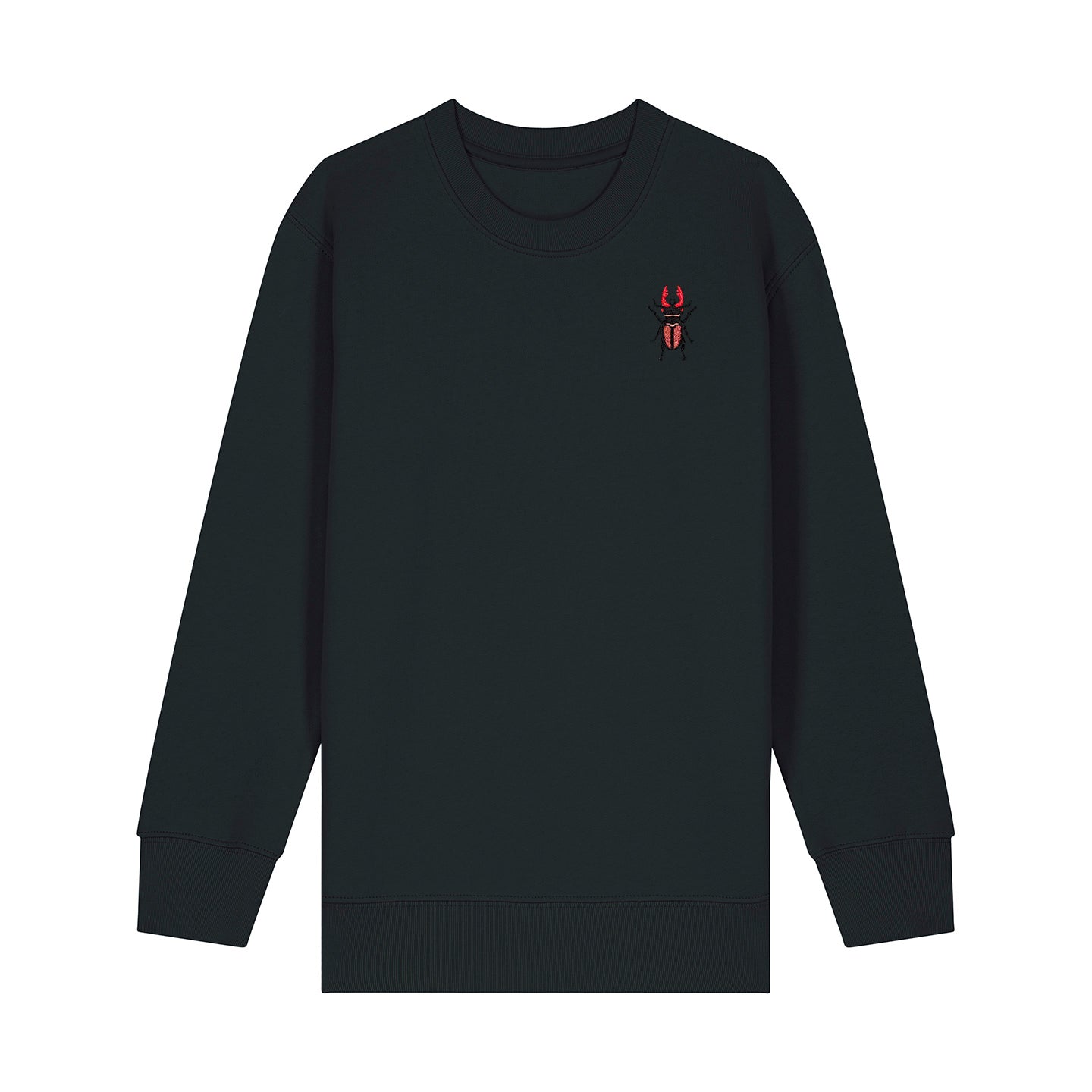 Stag Beetle Embroidered Kids Jumper