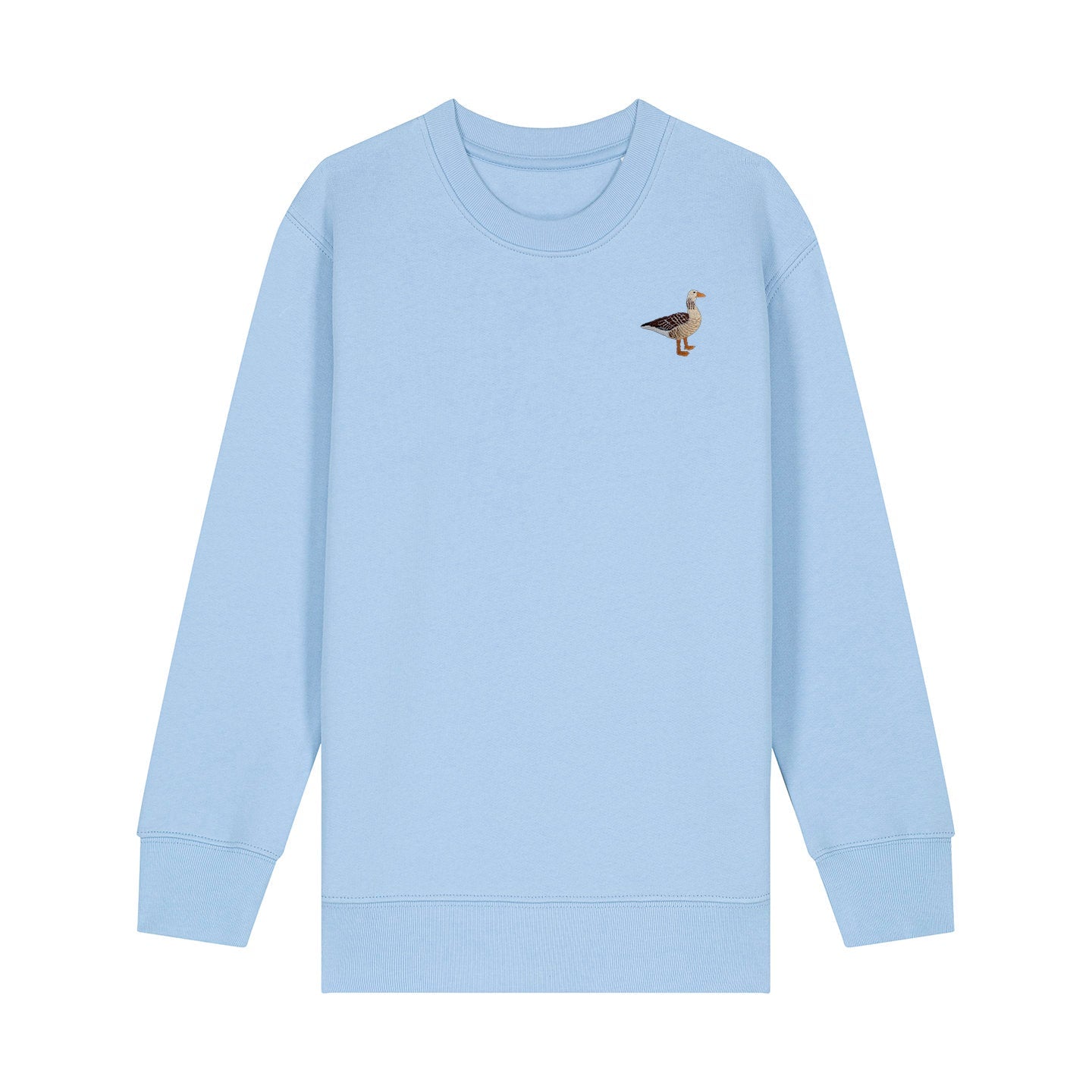 Greylag Goose Embroidered Kids Jumper