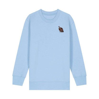 Griffon Vulture Embroidered Kids Jumper