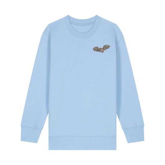 Natterer's Bat Embroidered Kids Jumper