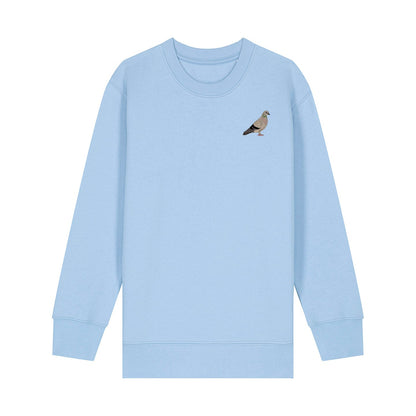 Pigeon Embroidered Kids Jumper
