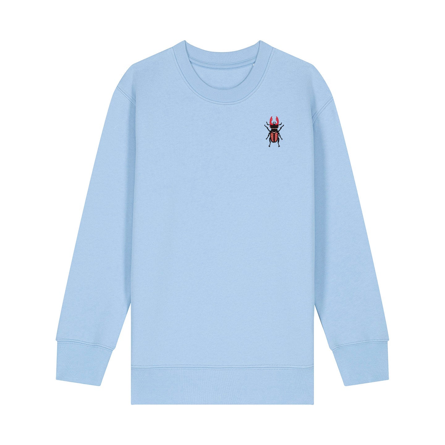 Stag Beetle Embroidered Kids Jumper