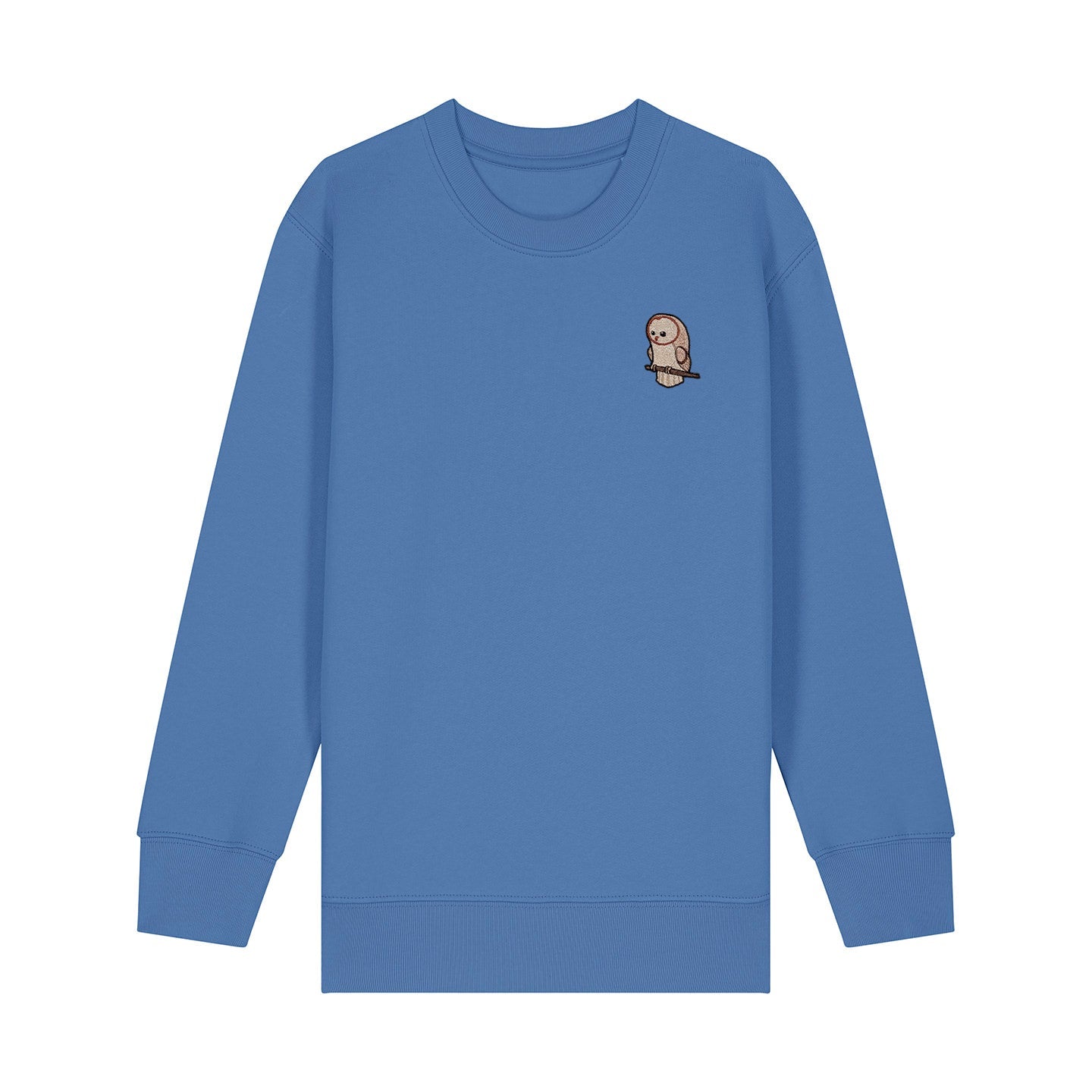 Barn Owl Cute Embroidered Kids Jumper