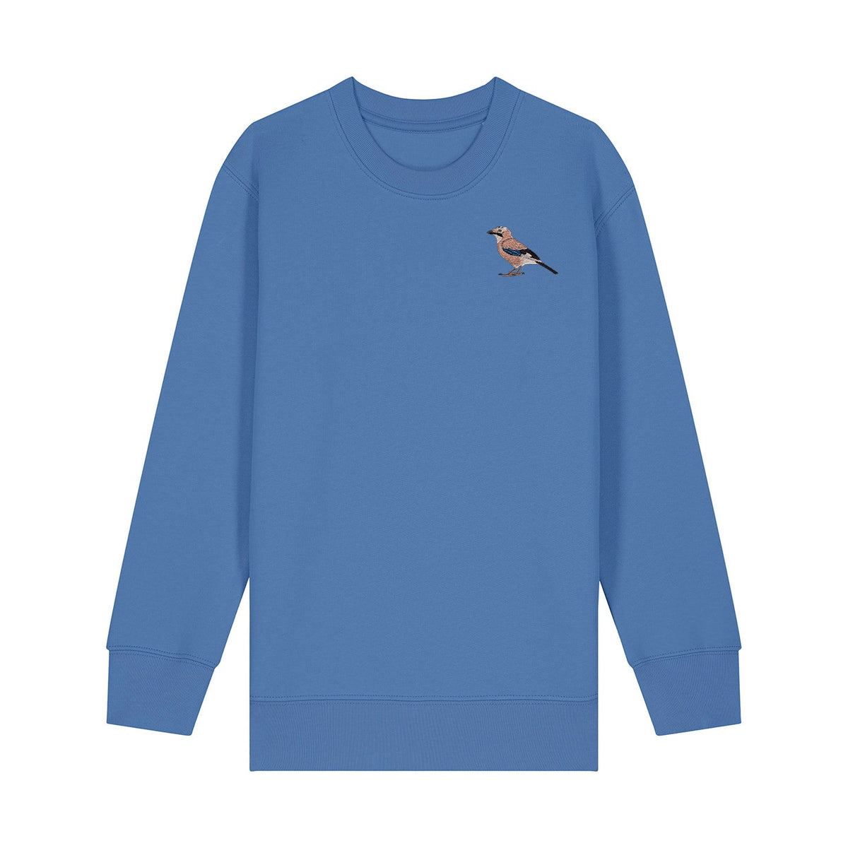 Eurasian Jay Embroidered Kids Jumper
