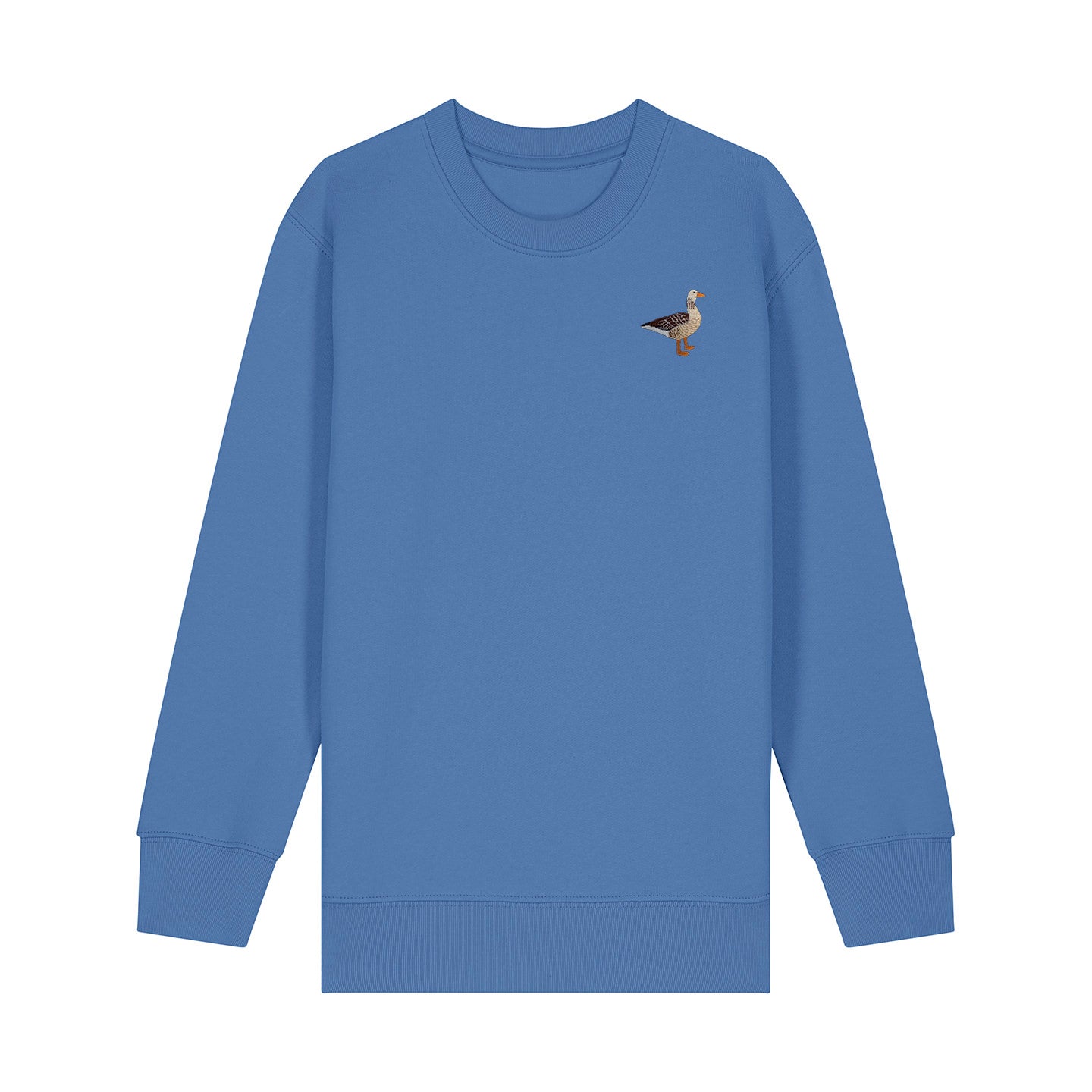 Greylag Goose Embroidered Kids Jumper