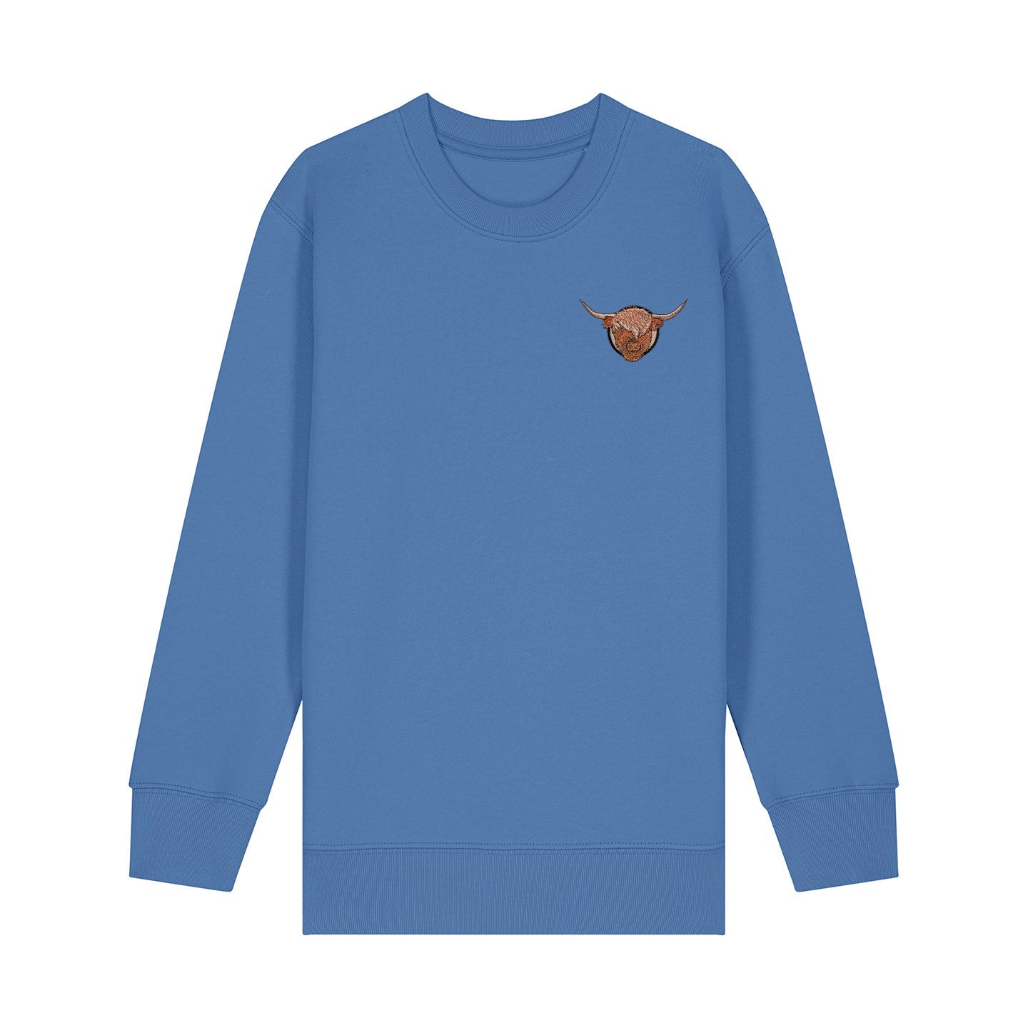 Highland Cow Embroidered Kids Jumper