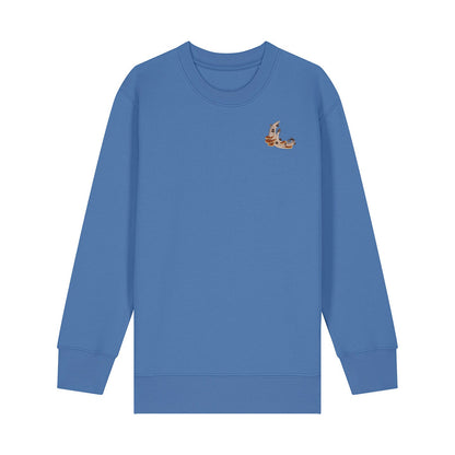 Mushroom Moon Crescent Embroidered Kids Jumper