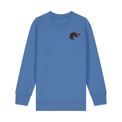 Pine Marten Embroidered Kids Jumper