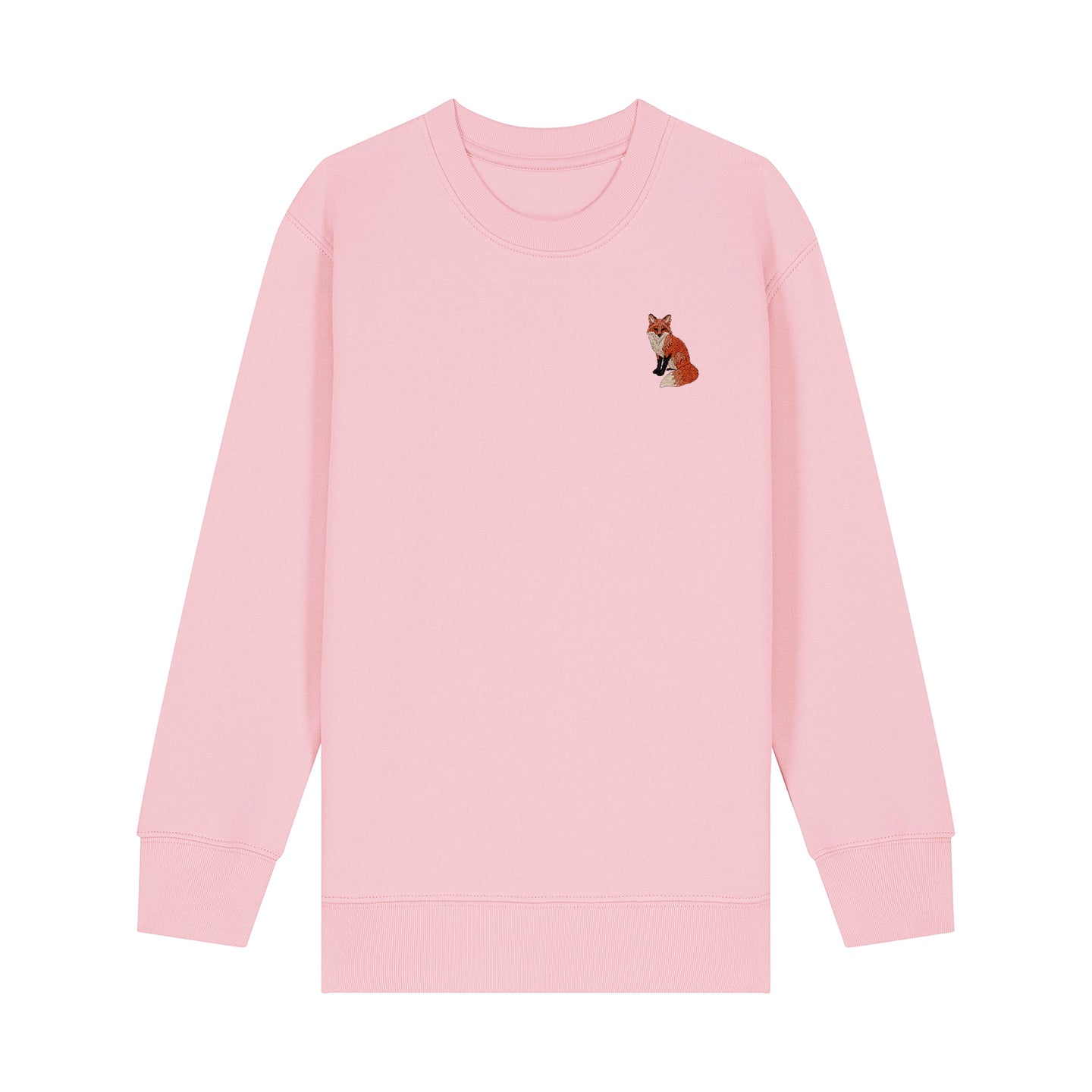Fox Embroidered Kids Jumper