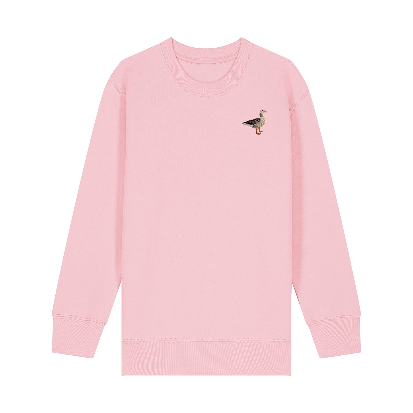 Greylag Goose Embroidered Kids Jumper