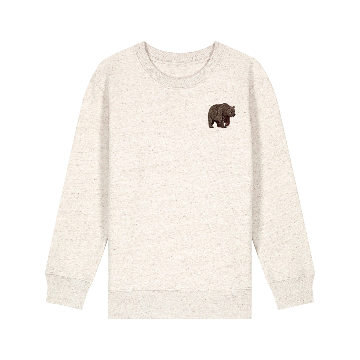Brown Bear Embroidered Kids Jumper