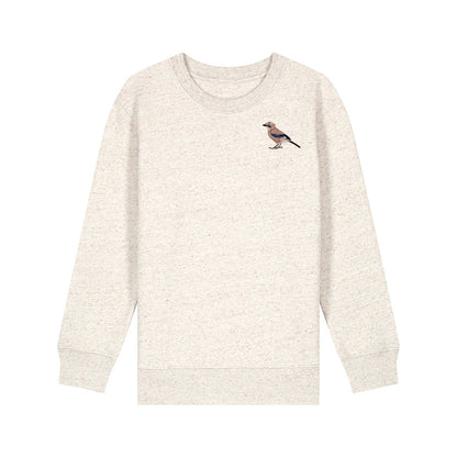 Eurasian Jay Embroidered Kids Jumper
