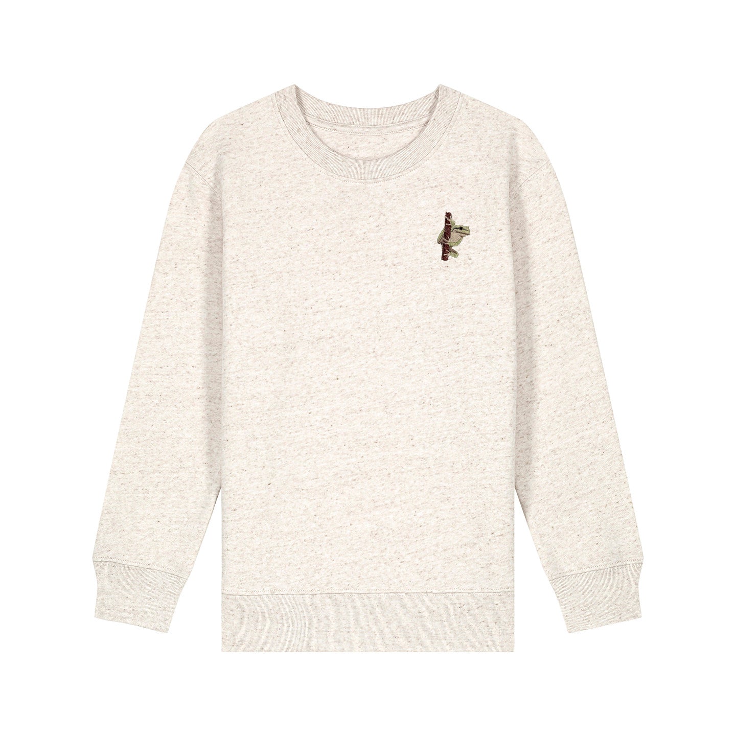European Tree Frog Embroidered Kids Jumper