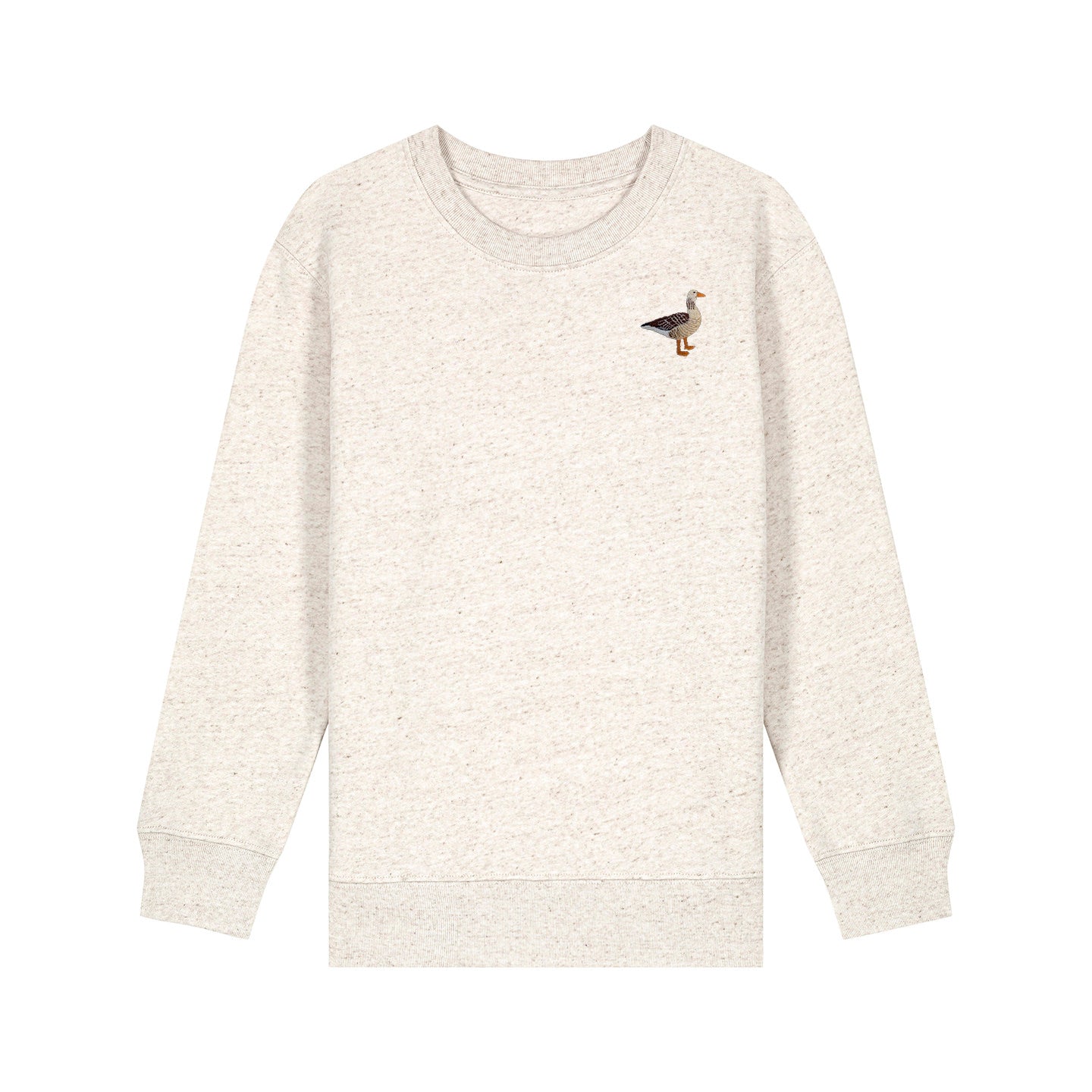 Greylag Goose Embroidered Kids Jumper