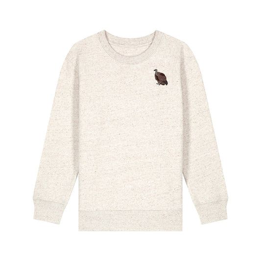 Griffon Vulture Embroidered Kids Jumper