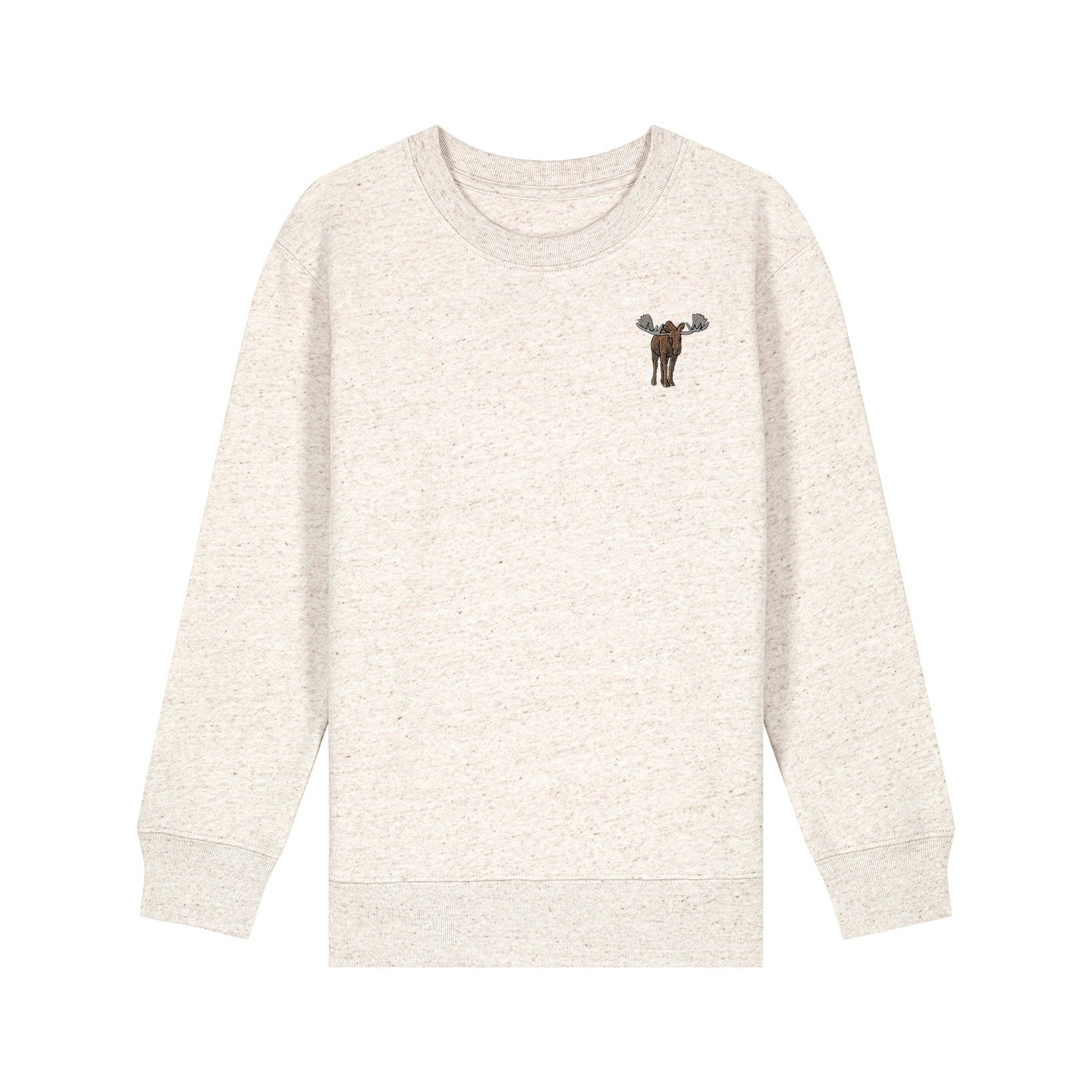 Moose Embroidered Kids Jumper