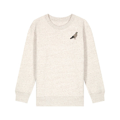 Pigeon Embroidered Kids Jumper