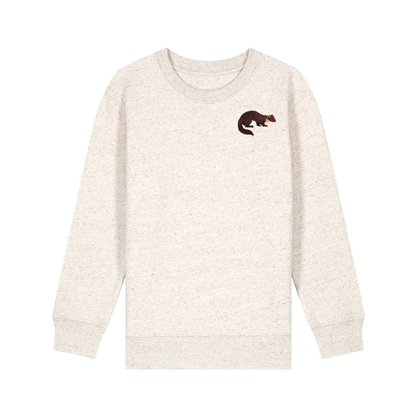 Pine Marten Embroidered Kids Jumper