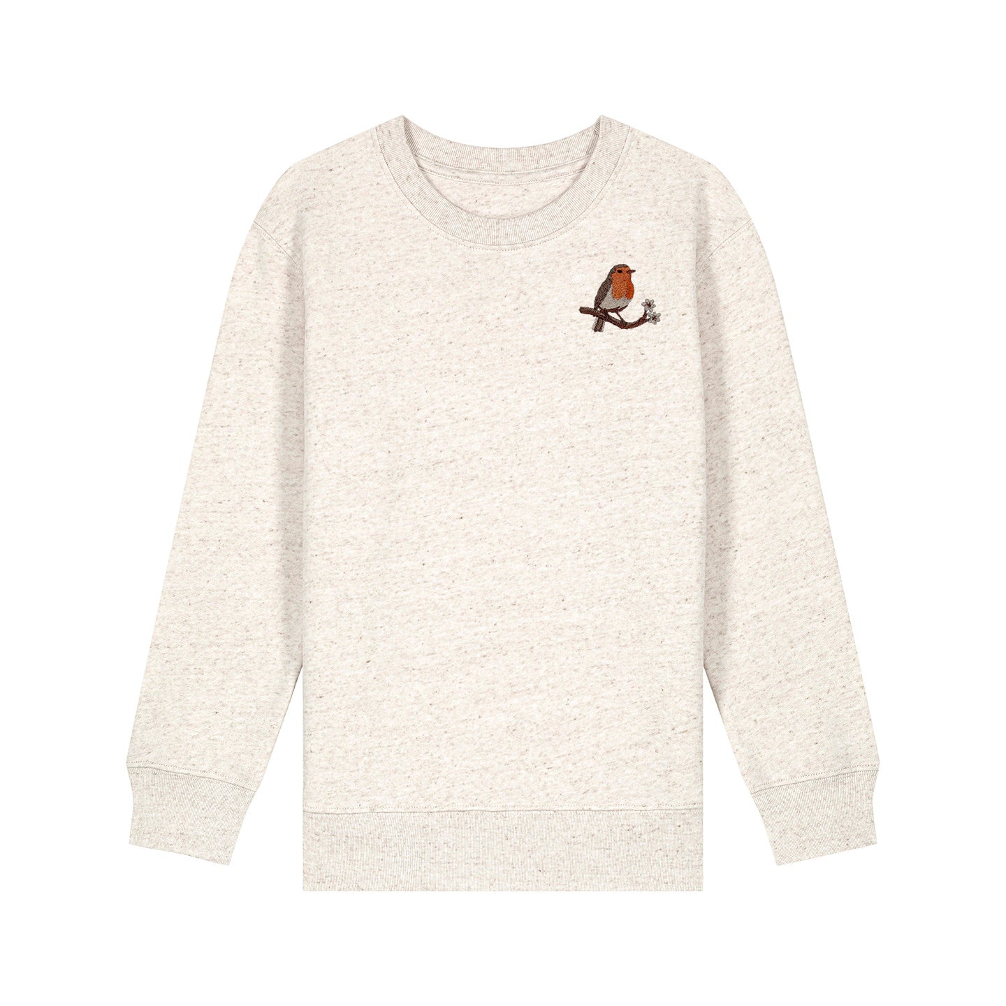 Robin Embroidered Kids Jumper