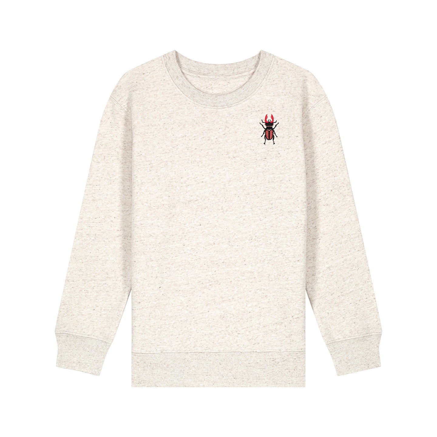 Stag Beetle Embroidered Kids Jumper