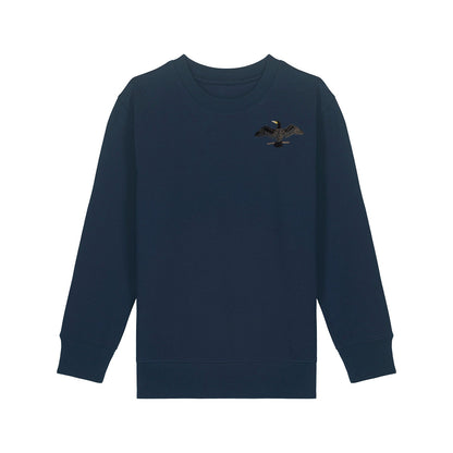 Cormorant Embroidered Kids Jumper