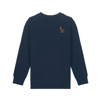 Griffon Vulture Embroidered Kids Jumper