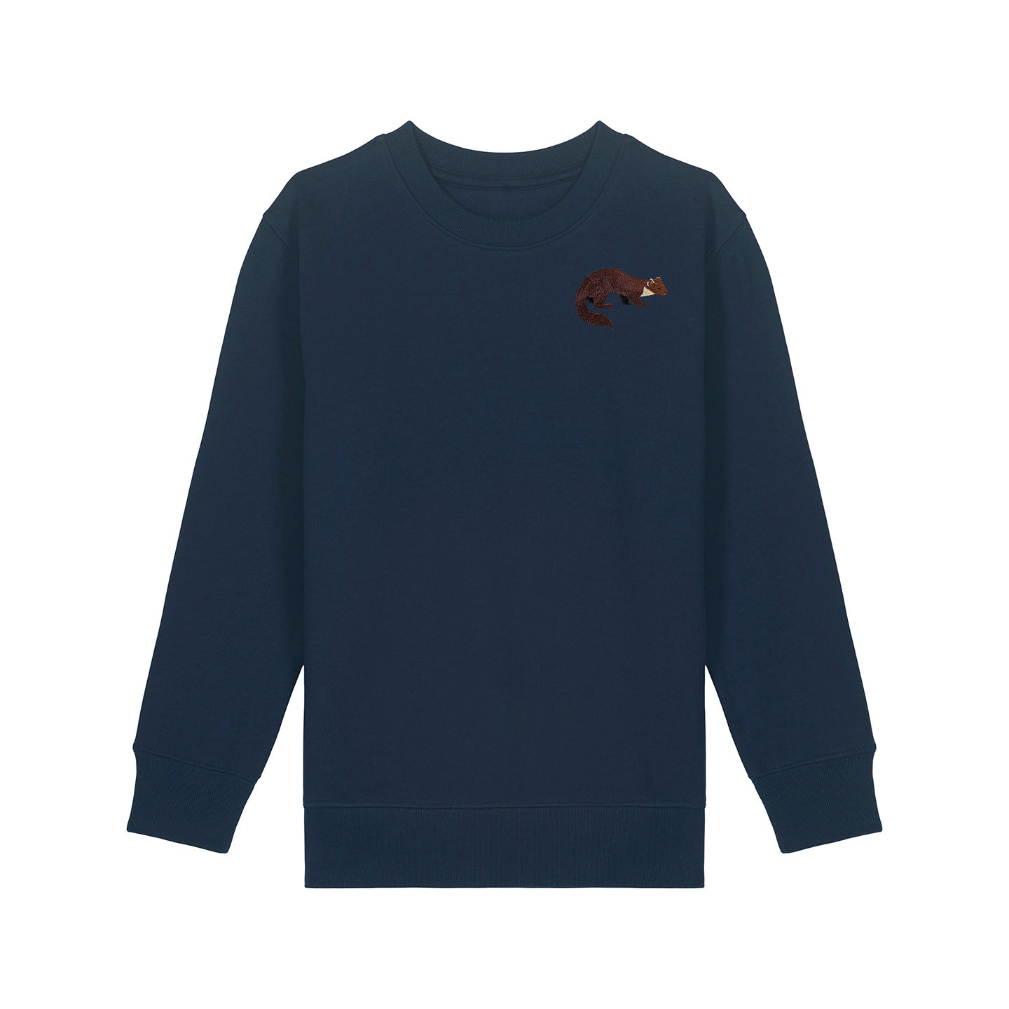 Pine Marten Embroidered Kids Jumper