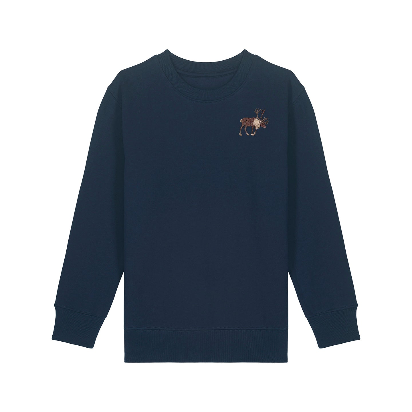 Reindeer Embroidered Kids Jumper