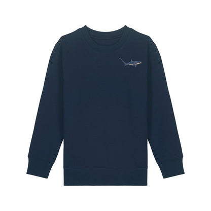 Thresher Shark Embroidered Kids Jumper