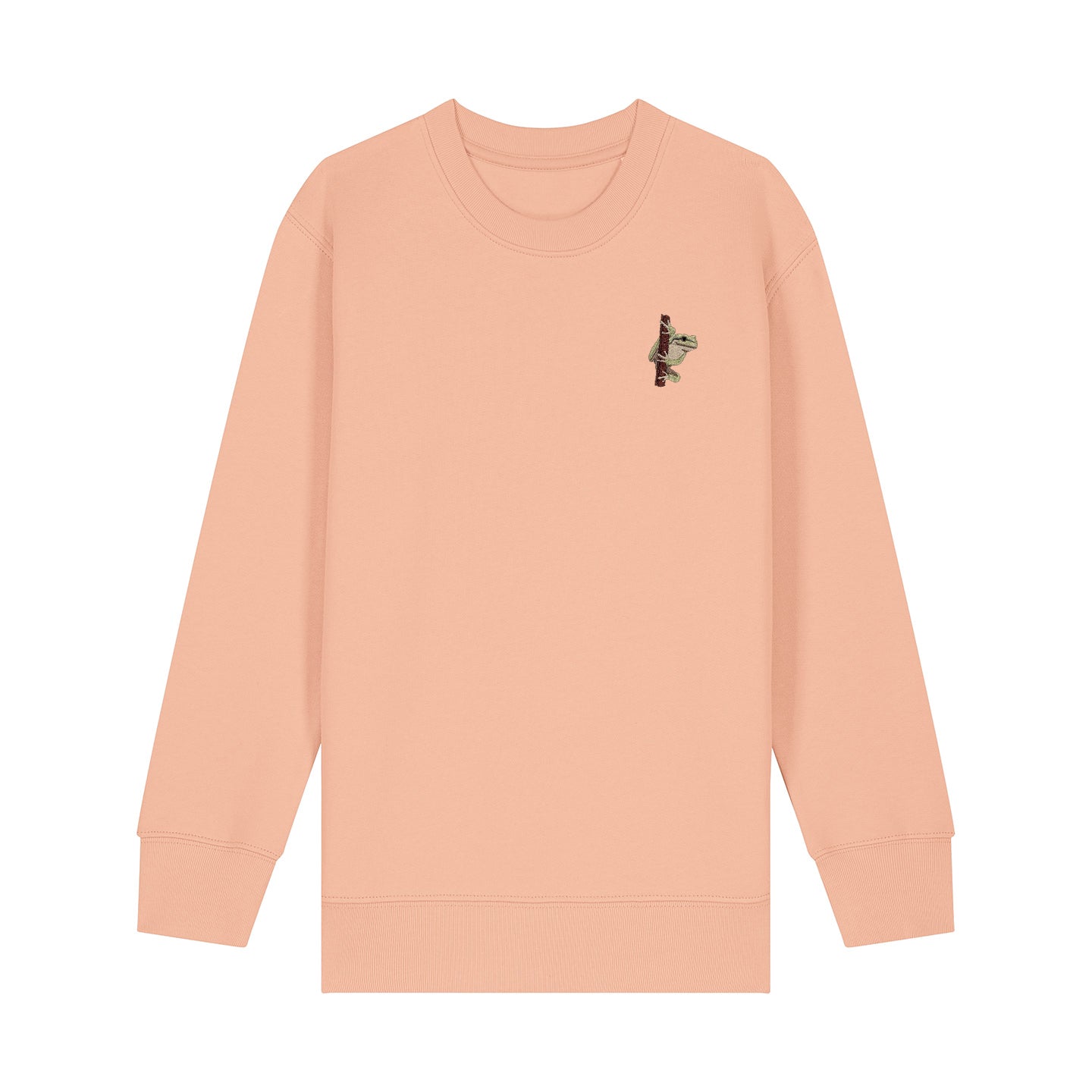 European Tree Frog Embroidered Kids Jumper