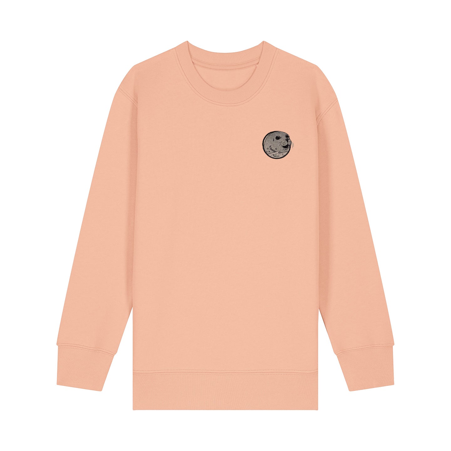 Grey Seal Embroidered Kids Jumper