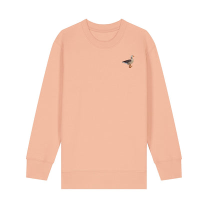Greylag Goose Embroidered Kids Jumper