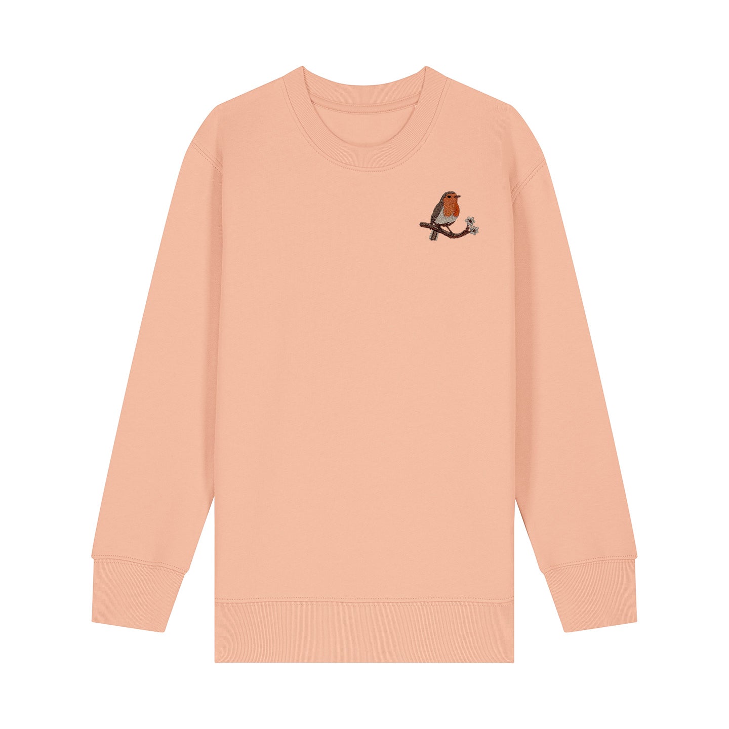 Robin Embroidered Kids Jumper