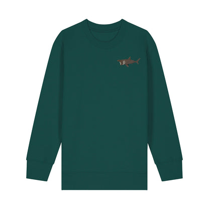 Basking Shark Embroidered Kids Jumper