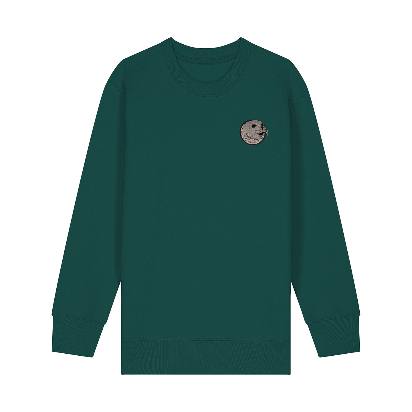 Grey Seal Embroidered Kids Jumper