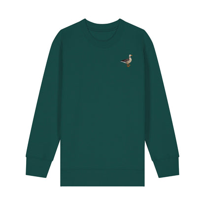 Greylag Goose Embroidered Kids Jumper