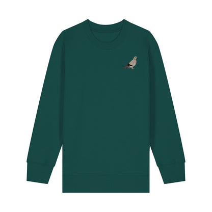 Pigeon Embroidered Kids Jumper