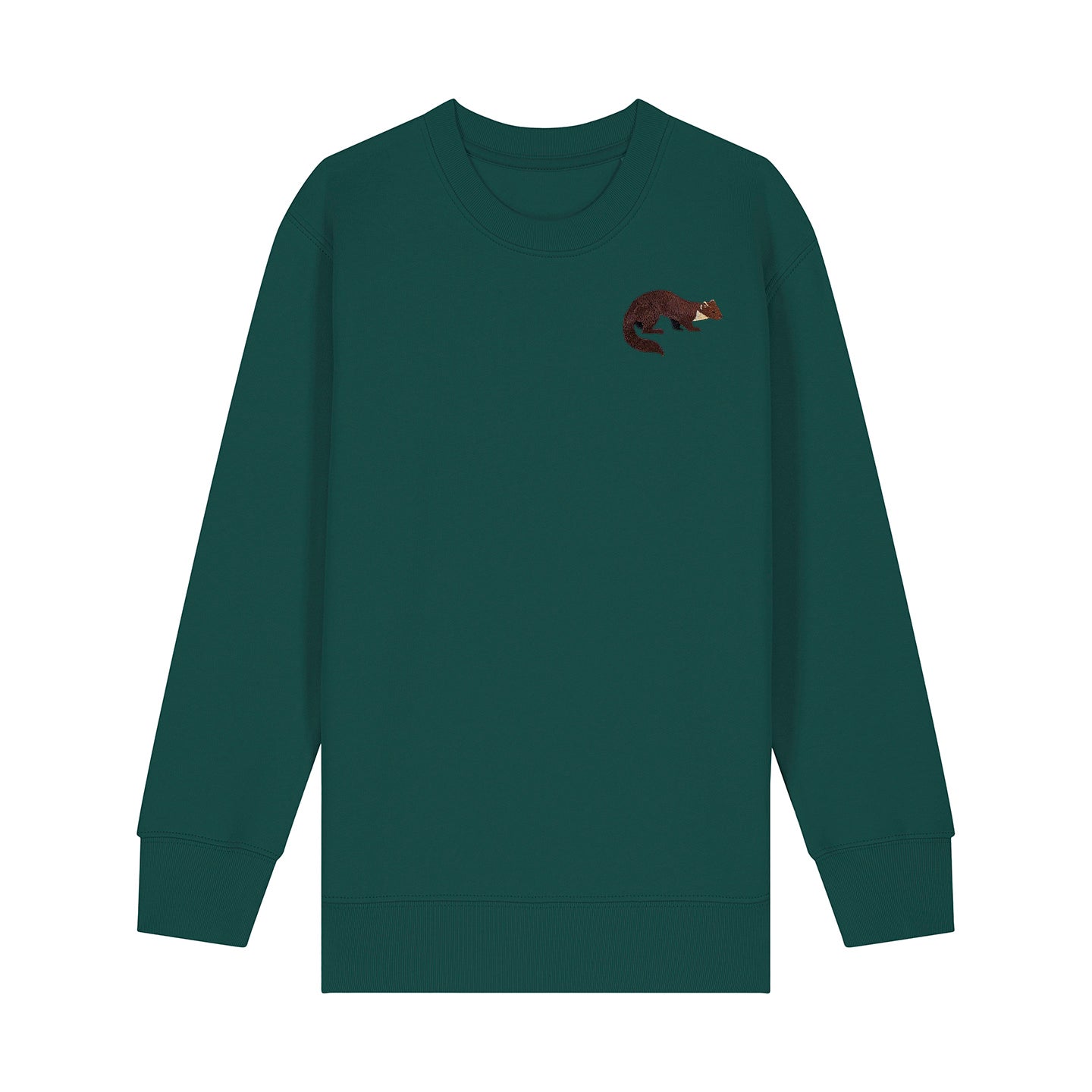 Pine Marten Embroidered Kids Jumper