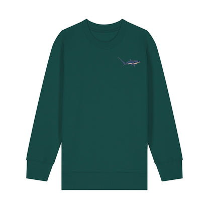 Thresher Shark Embroidered Kids Jumper