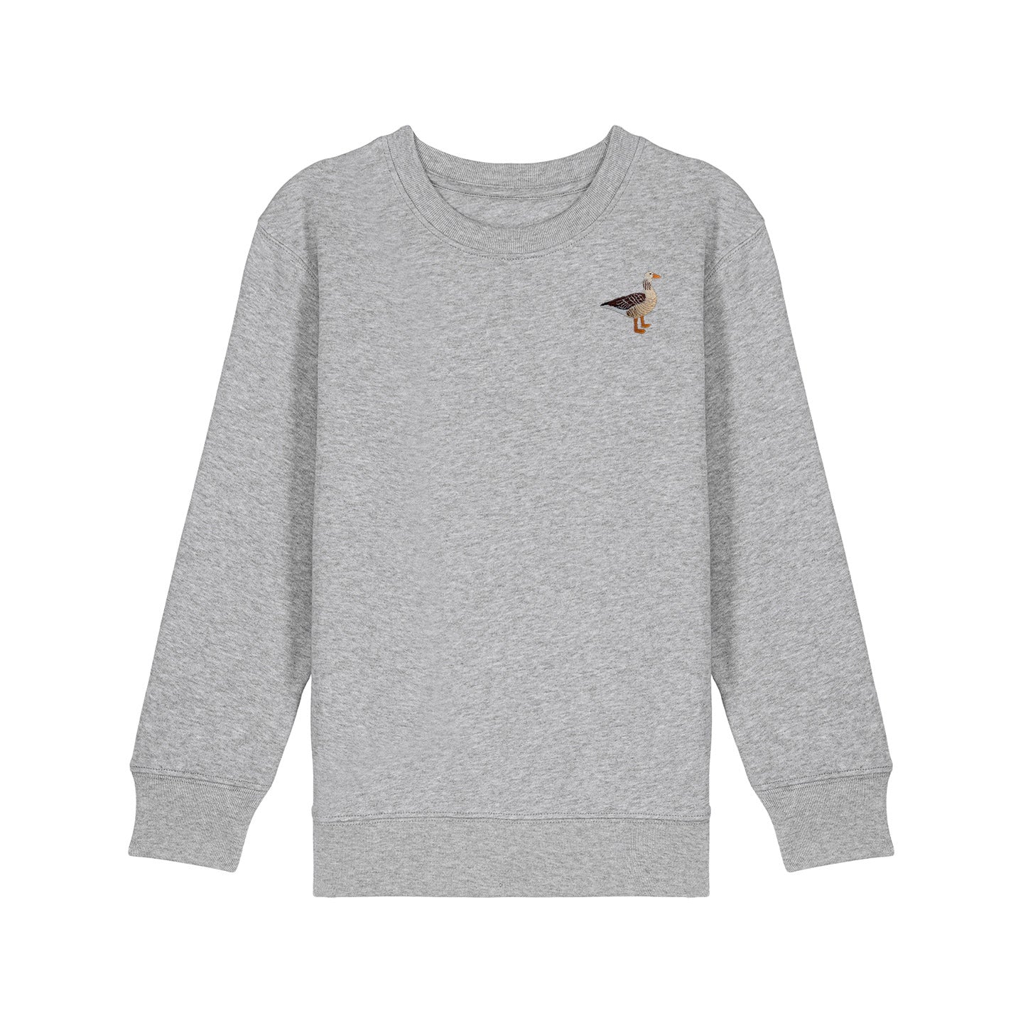 Greylag Goose Embroidered Kids Jumper
