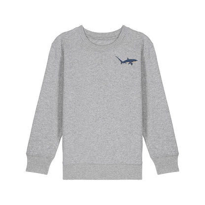 Thresher Shark Embroidered Kids Jumper