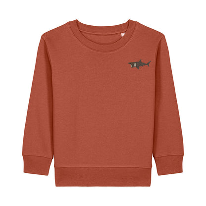 Basking Shark Embroidered Kids Jumper