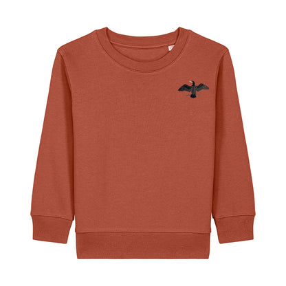 Cormorant Embroidered Kids Jumper