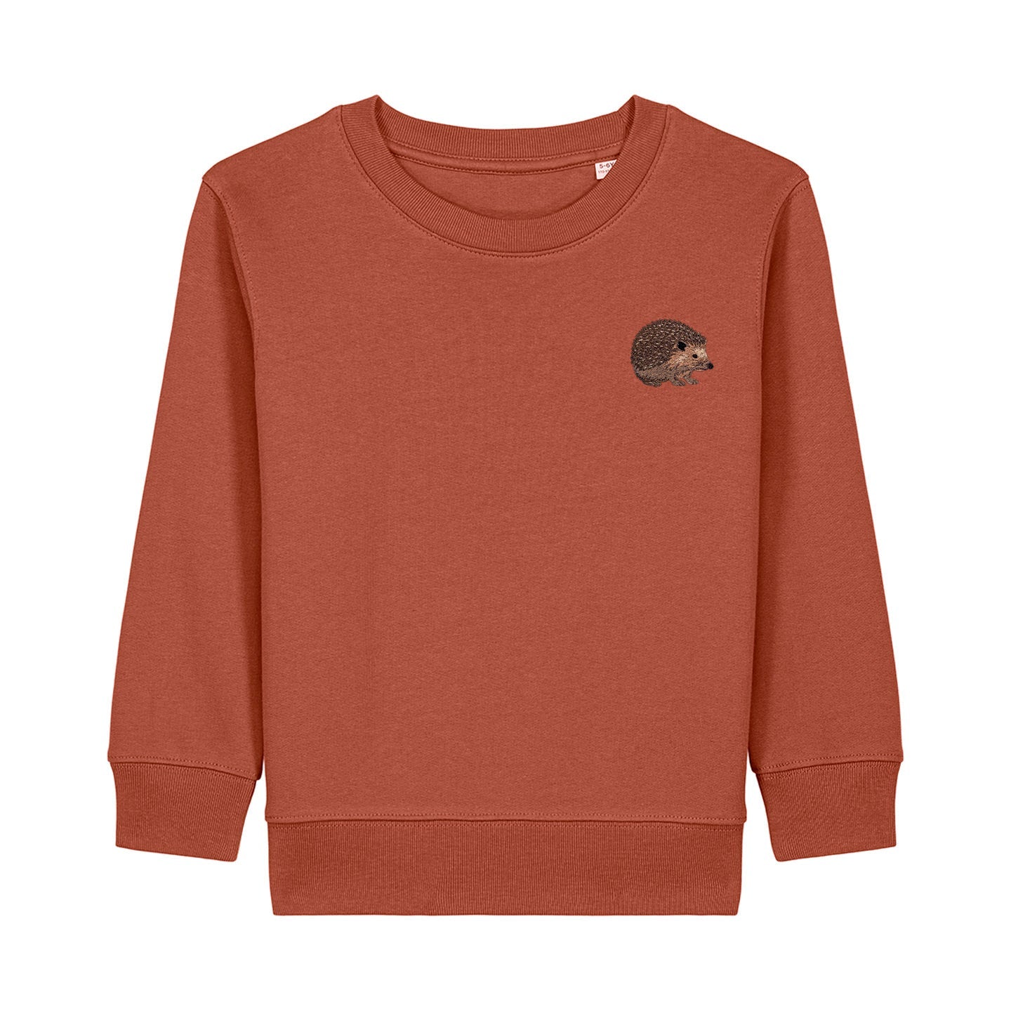 Hedgehog Embroidered Kids Jumper