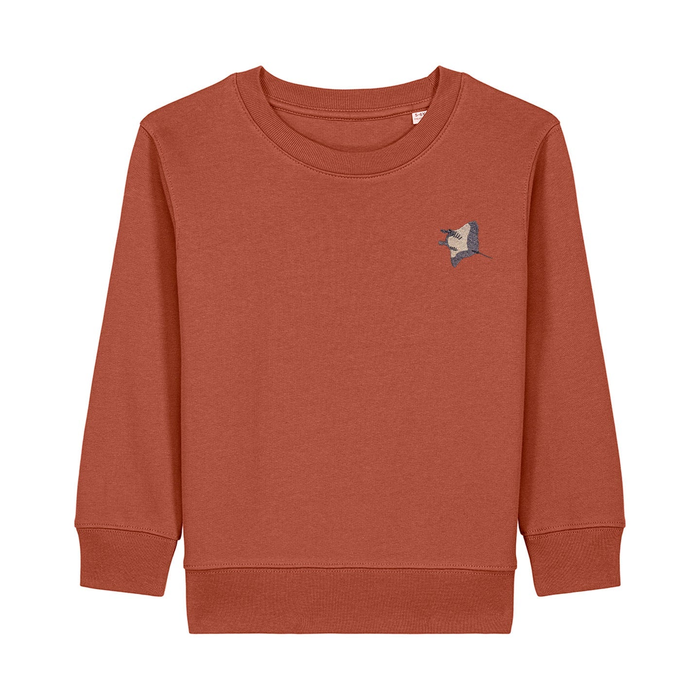 Manta Ray Embroidered Kids Jumper