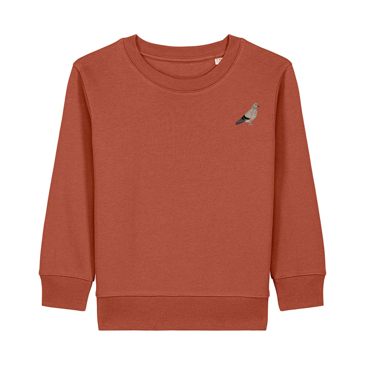Pigeon Embroidered Kids Jumper