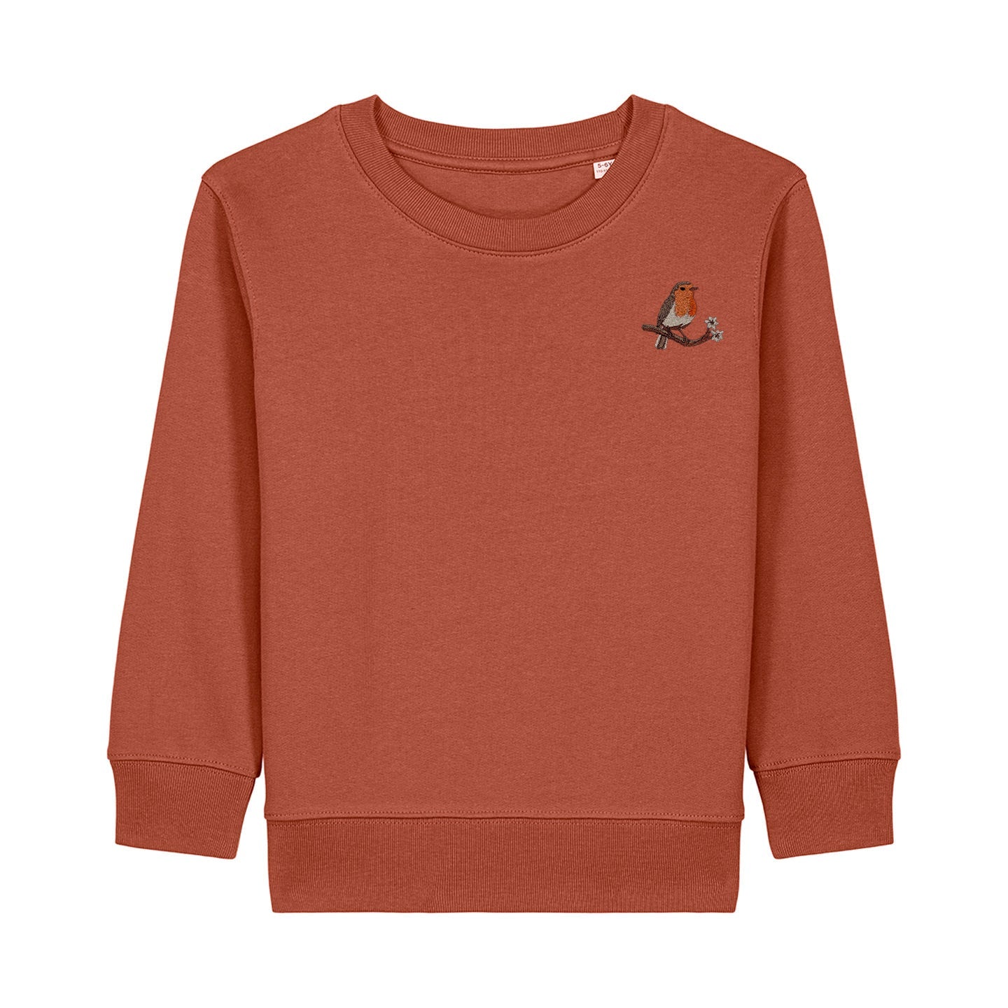 Robin Embroidered Kids Jumper