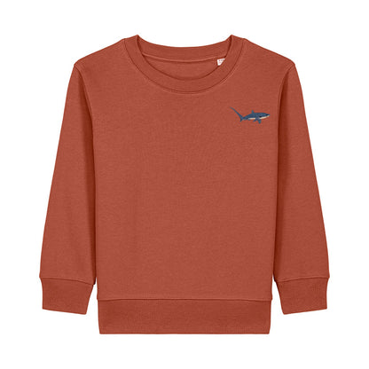 Thresher Shark Embroidered Kids Jumper