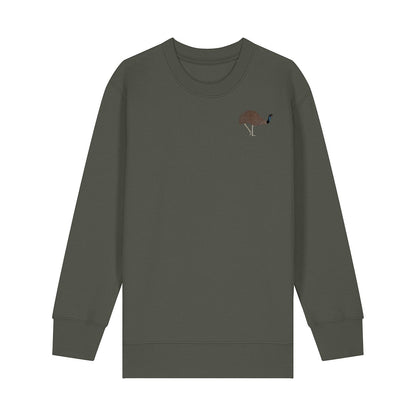 Emu Embroidered Kids Jumper