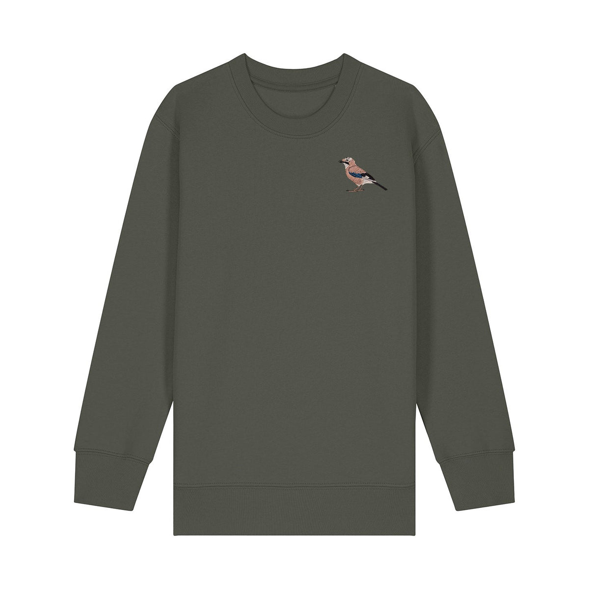 Eurasian Jay Embroidered Kids Jumper